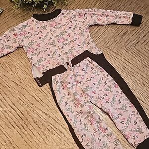 4T floral long sleeve pj set Limited Too